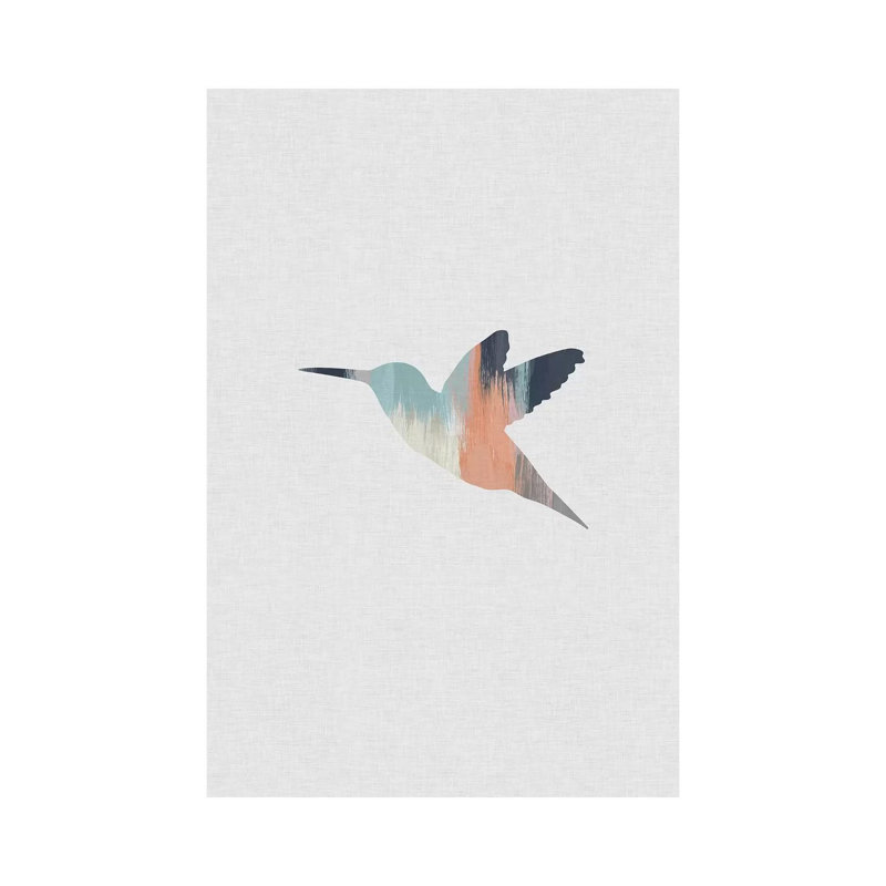Pastel Hummingbird by Orara Studio - Wrapped Canvas Painting, 20.32 cm H x 30.48 cm W