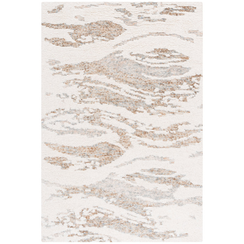 Casablanca Hand Tufted Wool Abstract Indoor Rug, Rectangle 5' x 8'