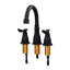 Double Handle Bathroom Sink Faucet with Drainer-154656673