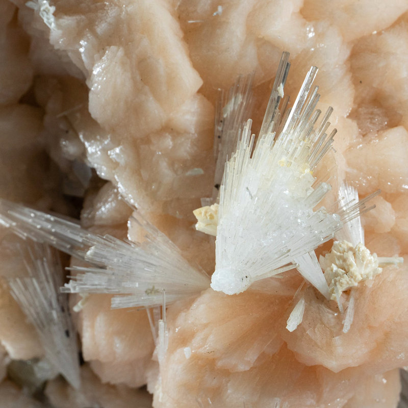 Scolecite with Stilbite from Nasik District, Maharashtra, India