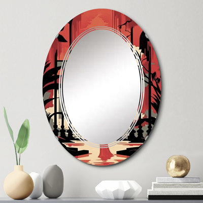 Mintaka - Miroir mural moderne ovale