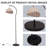 18.5" Arc Floor Lamp With Fabric Shade (Include 1 Warm White Bulb, Not Dimmable)