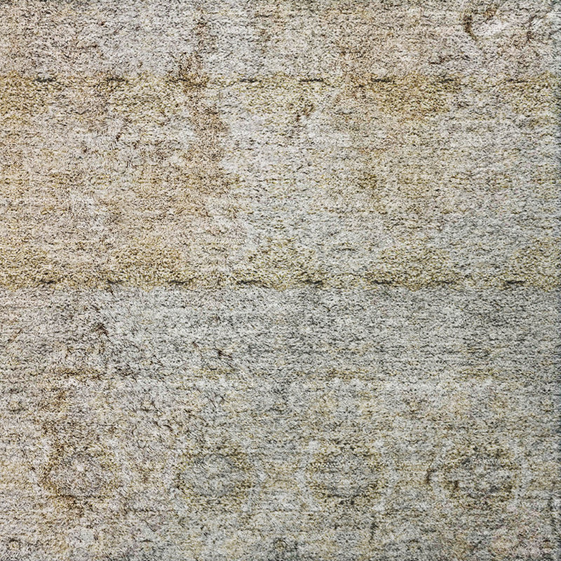 Tapis bohème de qualité supérieure lavable à la machine Dream Shag ADS615, Silver, 10 pi x 14 pi
