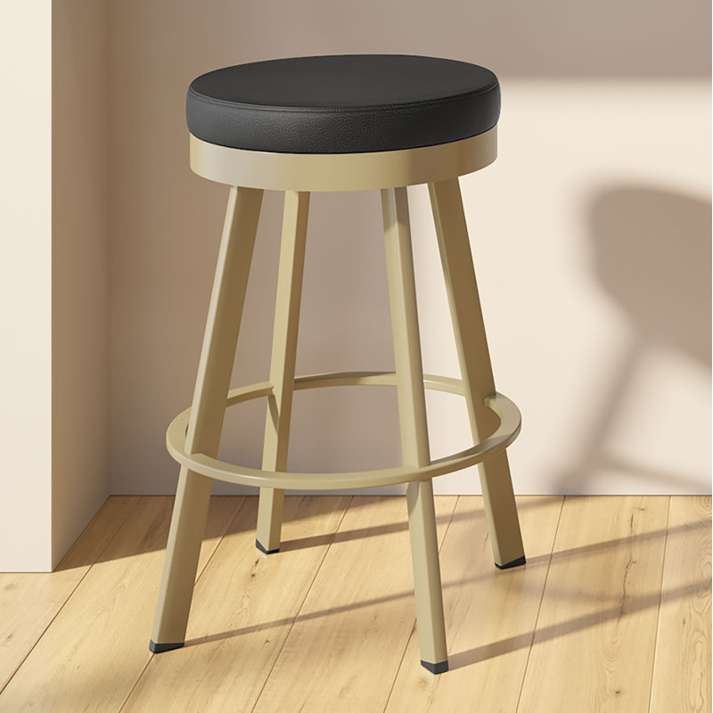 Tabouret de bar et de comptoir pivotant sans dossier Jamieson, Tabouret de bar (assise de 30,25 po de hauteur), Or