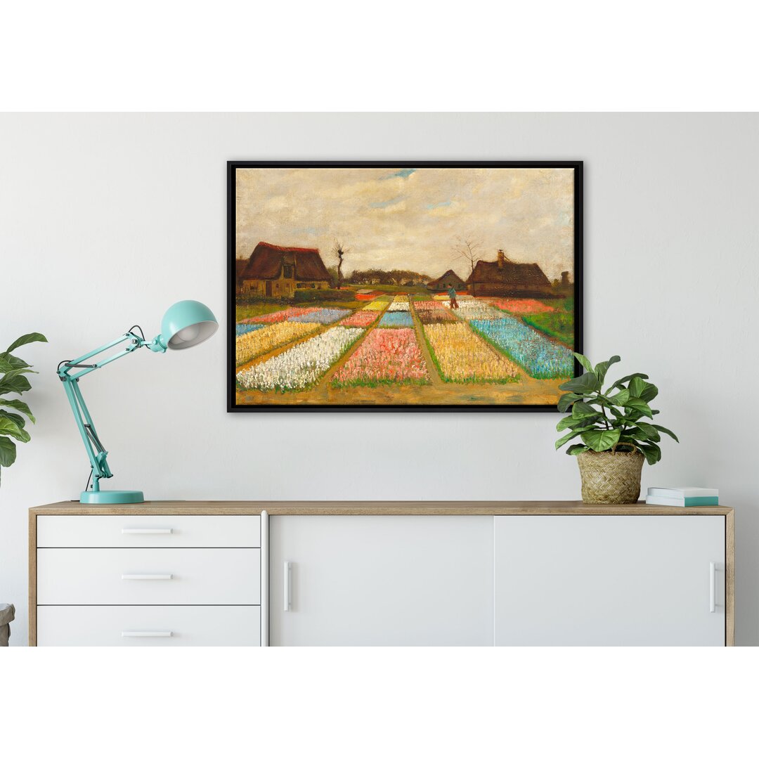 Gerahmtes Leinwandbild Flowerbeds in Holland von Vincent Van Gogh