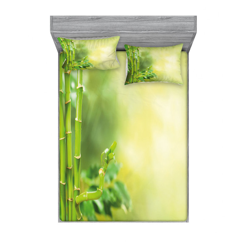 Microfiber Sheet Set, Queen Sheet Set with 2 Pillowcases