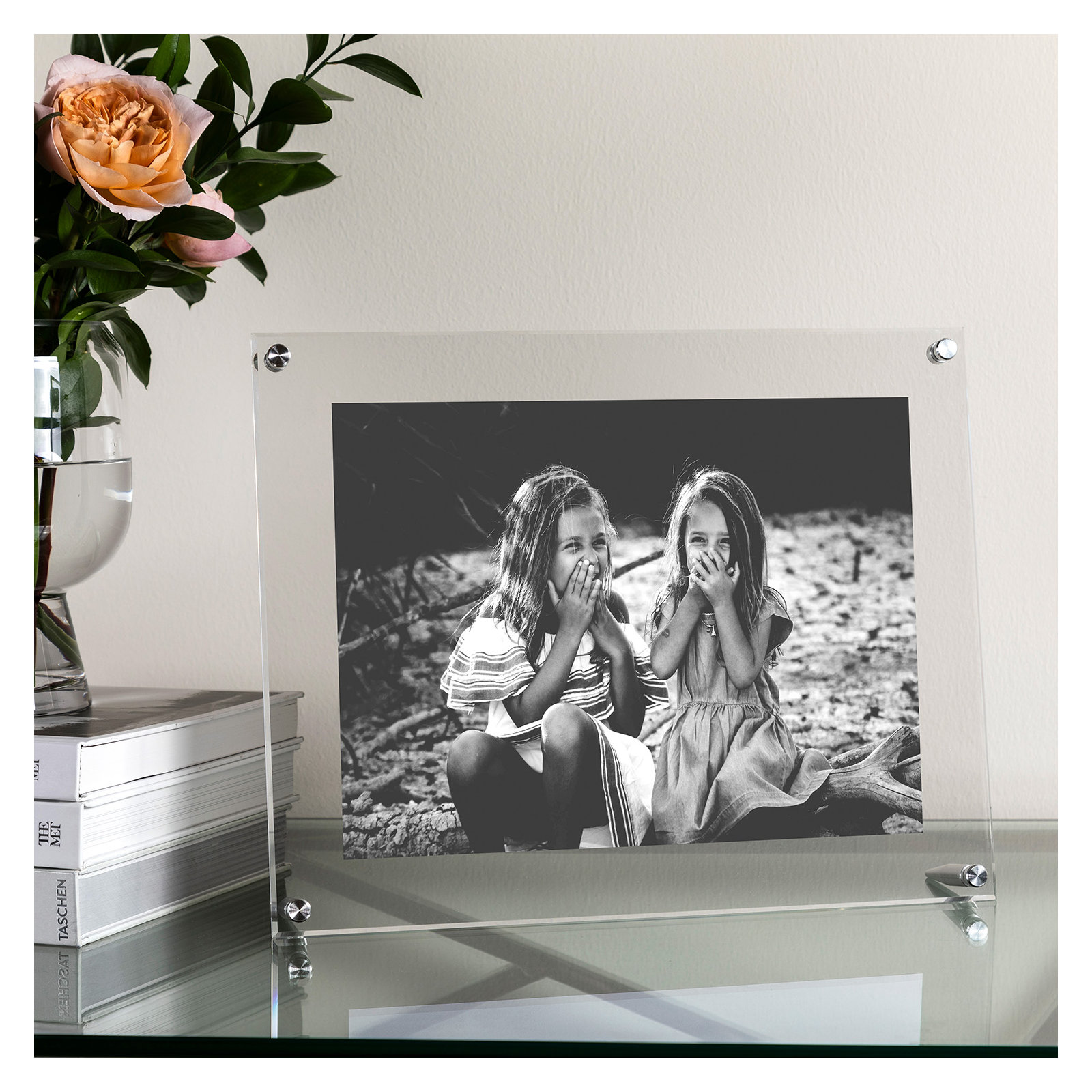 Cateno Tabletop Reversible Picture Frame, Silver, 9" x 12"