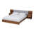 Kennell Upholstered Standard Bed with Drawers and Shelves
