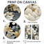 Flower Elegance Neutral Gray - Cottage, décoration murale traditionnelle-350318252-350318253-350318250