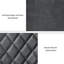 McVeytown 50cm H Tufted Polyurethane Upholstered Parsons Chair in Dark Grey