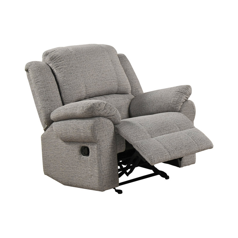 Fauteuil inclinable oscillant, chenille grise, Grey-Beige
