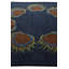 Tapis carré bleu marine Otto