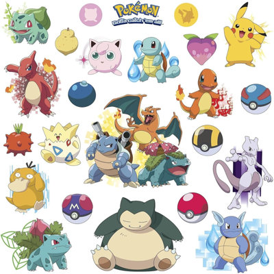 RMK2535SCS Pokemon Iconic Peel And Stick Wall Decals