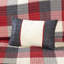 Ensemble de courtepointe à chevrons 6 pièces avec coussins 6 Red King / Cal King-131601392-131601394