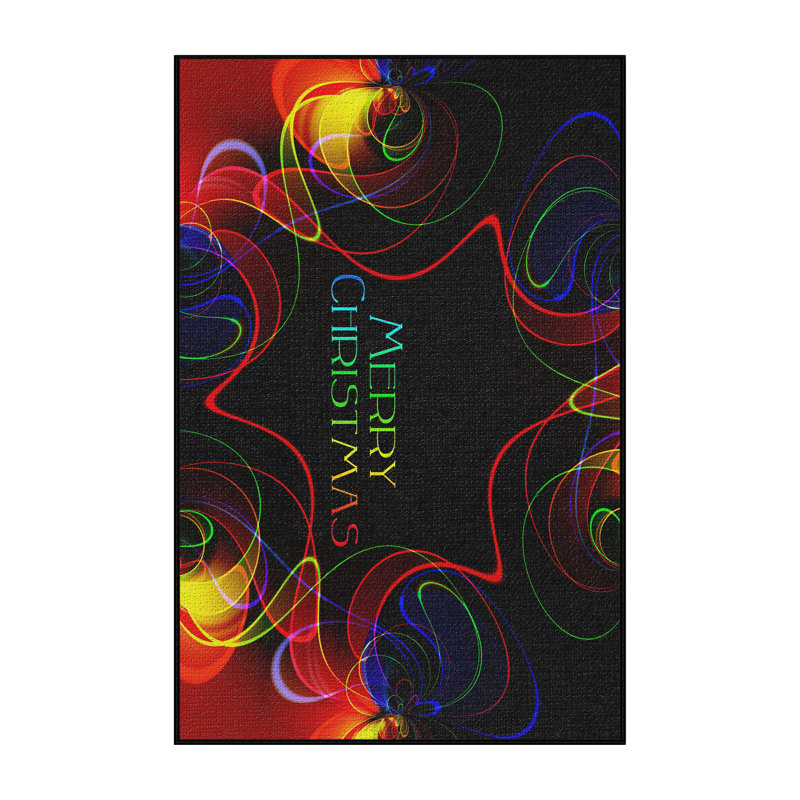 Tapis noir Christmas, Rectangle 2 pi x 4 pi