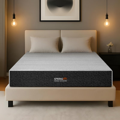  Springfit 10-inch All Foam Mattress, cooling memory foam for pressure relief, breathable knitted cover, medium plush feel - Full