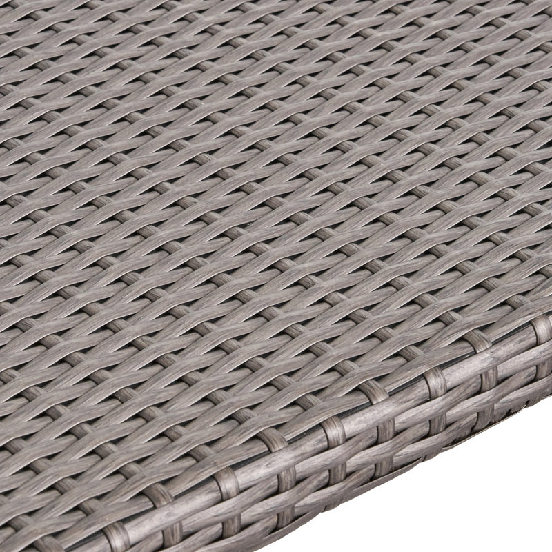 Rectangular Outdoor Dining Table ,, Gray, 29" H x 35.5" W x 59" L