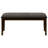 44.5 In. Wide Bench With Brown Fabric Upholstery And Solid Wood Construction For Home Decorative Purposes 44" Rectangular In Transitional Design Upholstered Seat Build