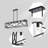 Eagleville 6 - Light Matte Black Pendant