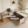 Home Office Desk Extendable Makeup Vanity Desk Up To 103'' With Storage Cabinets, Rectangular/L-Shaped Writing Desk
