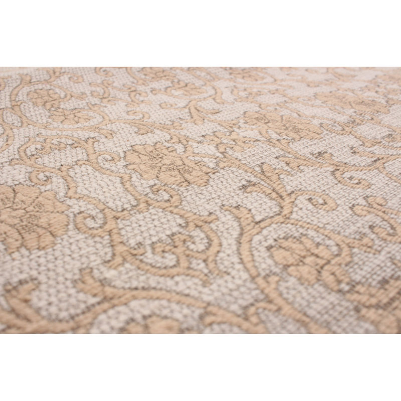 Tapis oriental gris touffeté à la main Javert, Rectangle 4 pi 9 po x 6 pi 9 po