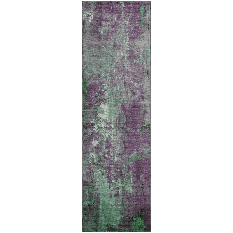 Premium Machine Washable Medena AMF1870 Abstract Rug, Runner 2'3" x 7'6"