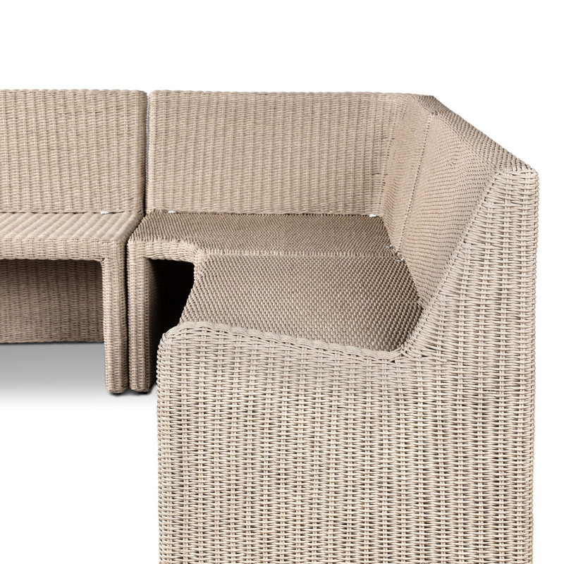 Senna Outdoor L-Shape Dining Banquette