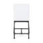 2 tabourets de comptoir industriels modernes - boutons en bois blanc P 23 po x H 38,8 po x 2 21,08 po