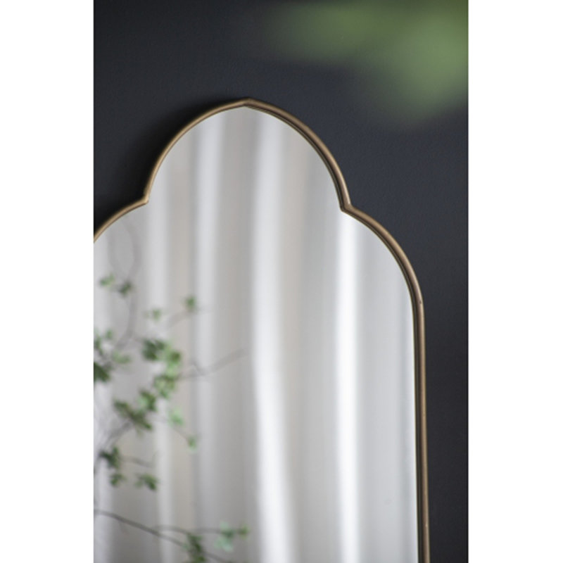 Miroir mural décoratif avec bords entaillés