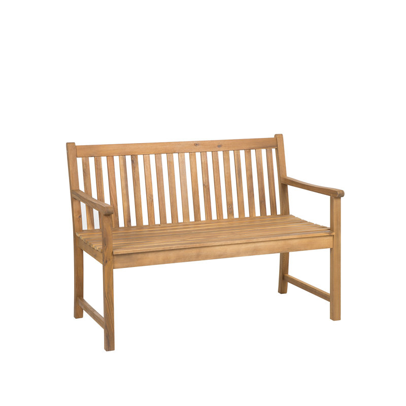 Eneida Solid Wood Acacia Outdoor Bench, H88 x W61 x D120cm