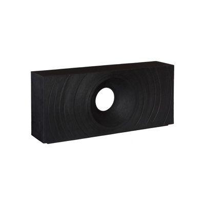 Void Console Table, Black Stone