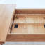 Table de coin télescopique en chêne naturel naturel 1,2 pi 1,6 po, pour que 6 à 8 personnes puissent se réunir en bois (couleur claire)
