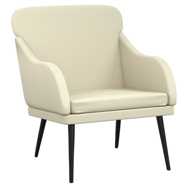 Upholstered Accent Chair, Cream