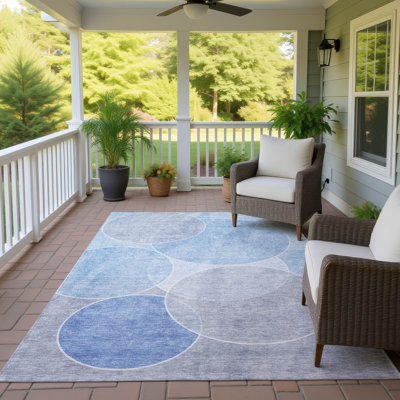 Tapis géométrique intérieur / extérieur lavable à la machine Chantille ACN2746