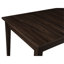 Table de salle à manger Wogy, plateau en bois brun de 66 po, rangement à plateau relevable, 2 tiroirs