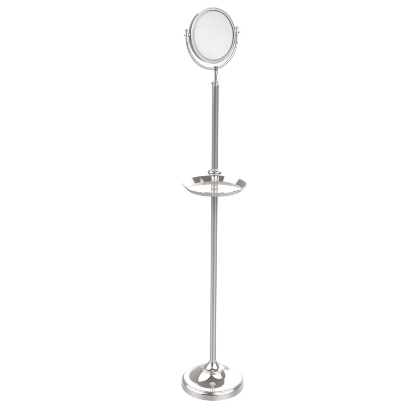 Miroir de plancher, Chrome poli, 3X