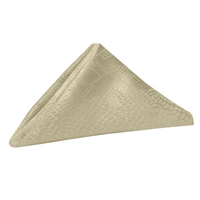 Latitude RunÂ® - Damask Kenya Cloth Dinner Napkins - Modern Jacquard Design