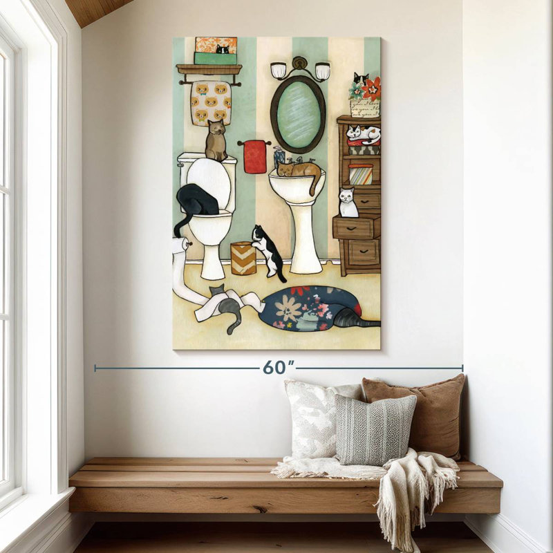 Brampt The Big Black Cat, 51" H x 34" W