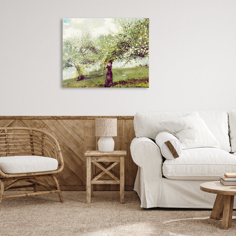 Toile rétro «Gathering Blossoms», conception par Leah Straatsma, H 30 po x l 40 po