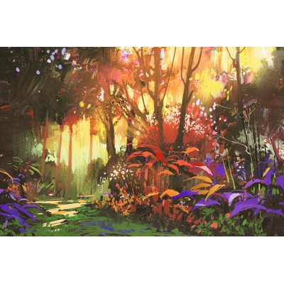 Zemrane " Painting Of Beautiful Forest " by Grandfailure Painting Print