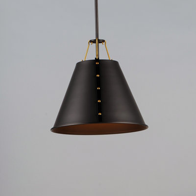 Luminaire suspendu conique à 1 lumière Priyank