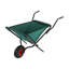 Brouette de jardin pliable à une roue, capacité de charge de 36 kg, pour jardinage extérieur et pelouse.