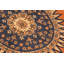 Tapis brun / orange en laine noué à la main de style oriental rectangulaire 8 pi 3 po x 9 pi 6 po Baccio