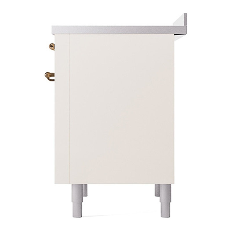 ILVE Nostalgie II 36 in Induction Range, Antique White/Bronze