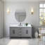 Meuble-lavabo simple 60 po avec plateau en marbre Chambery-94811335-94811339