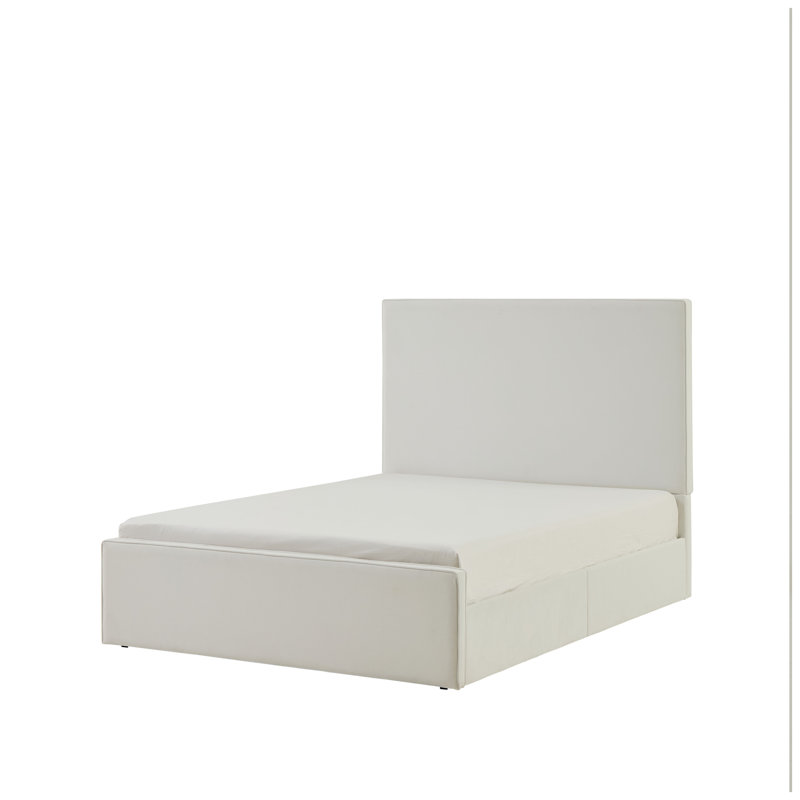 Lit plateforme tapissier Lucas, Grand lit