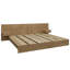 Chambre à coucher Zen Omega - Lit plateforme avec tête de lit et tables de chevet (2) - Assemblage facile, aucun sommier requis-1781990492-1787938070