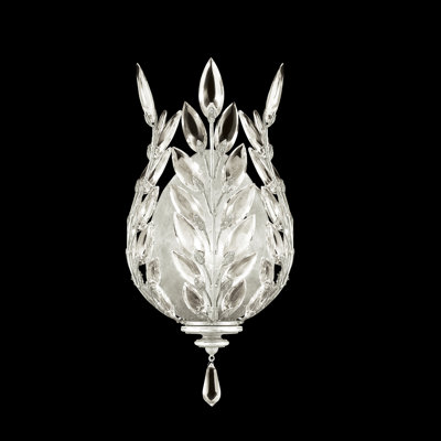Crystal Laurel 1 - Light Flush Mounted Sconce