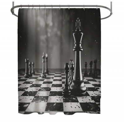 Tomeica Geometric Shower Curtain
