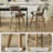  360° Swivel Bar Stools with Solid Wood Frame -445816879-466326315